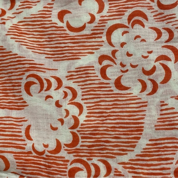 HIHO 100% Caribbean A-Line Skirt Reddish Orange Size L - Picture 3 of 5